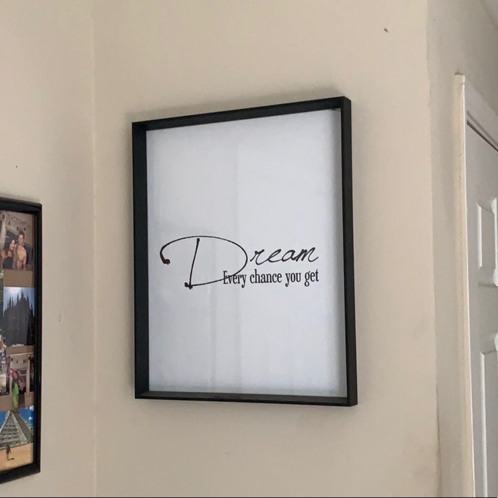 Black and white wall art decal
